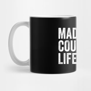 mad wife, couch life. Mug